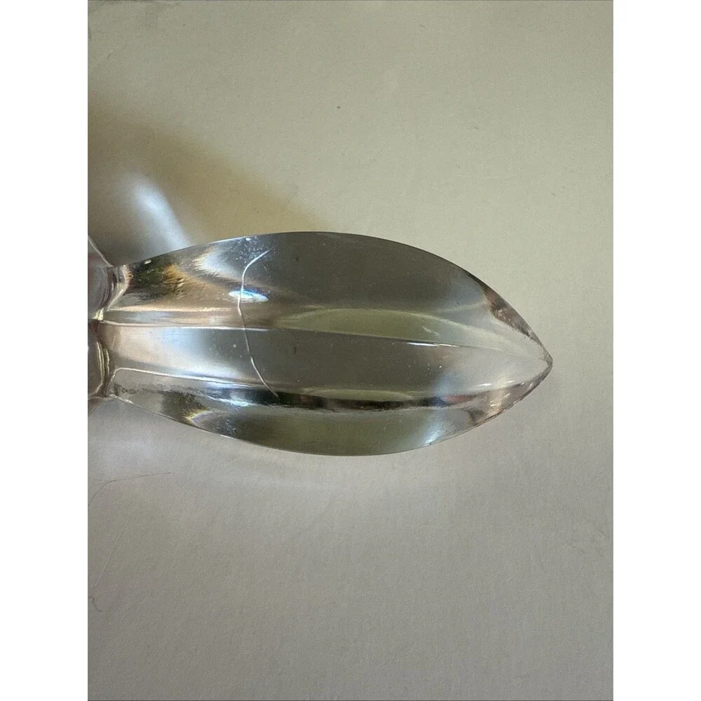 Crystal Cruet with Faceted Stopper - Oil or Vinegar